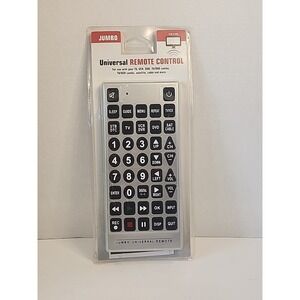 Harbor Freight Jumbo Universal Remote Control TV, VCR, DVD, Etc New In Package